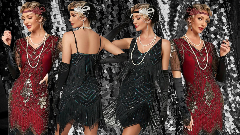 For New Year’s Eve, a 1920s Dresses and accessories