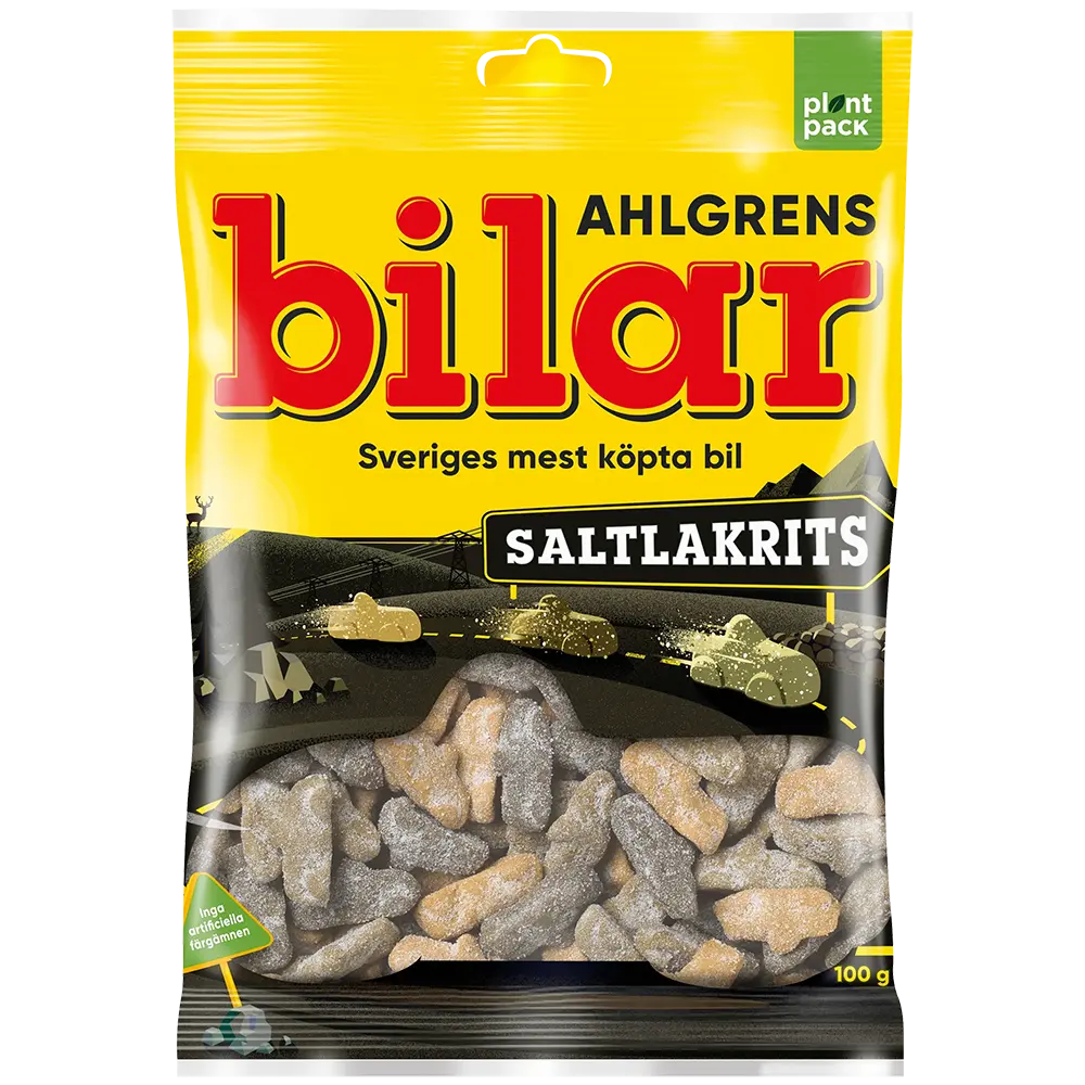 Cloetta Ahlgrens Bilar Saltlakrits