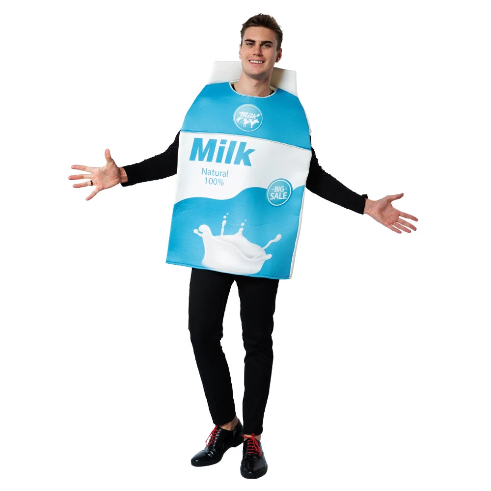 Funny Adult Milk Costume