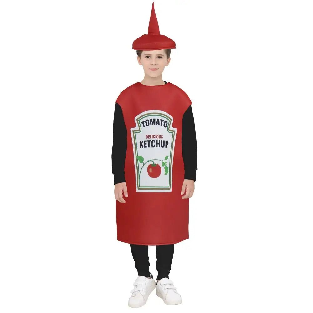 Kids Light Weight Ketchup Costume